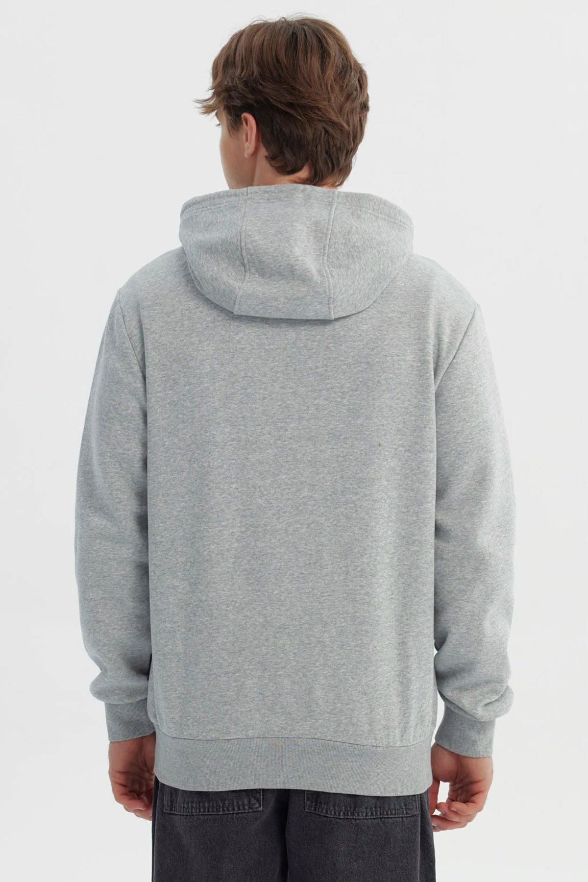 Polerón Hombre Regular Gris Melange