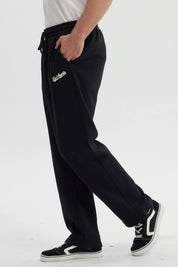 Pantalón Buzo Hombre Calce Recto Negro