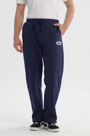 Pantalón Buzo Hombre Calce Recto Azul Marino