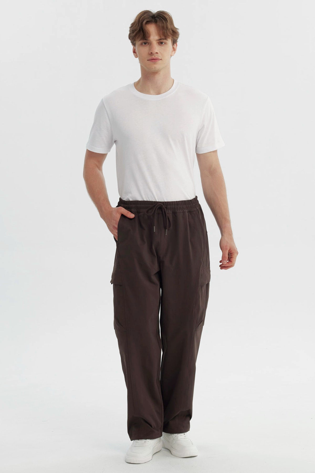 Pantalón Hombre Calce Recto Café