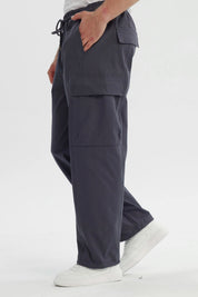 Pantalón Hombre Calce Recto Gris Oscuro