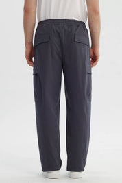 Pantalón Hombre Calce Recto Gris Oscuro