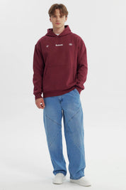Polerón Hombre Oversize Burdeo