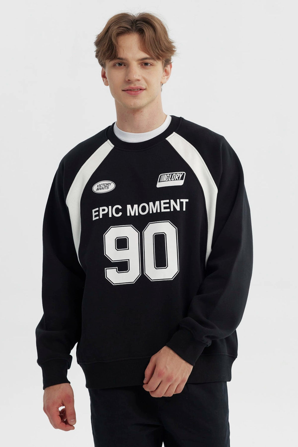 Polerón Hombre Oversize Negro