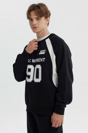 Polerón Hombre Oversize Negro