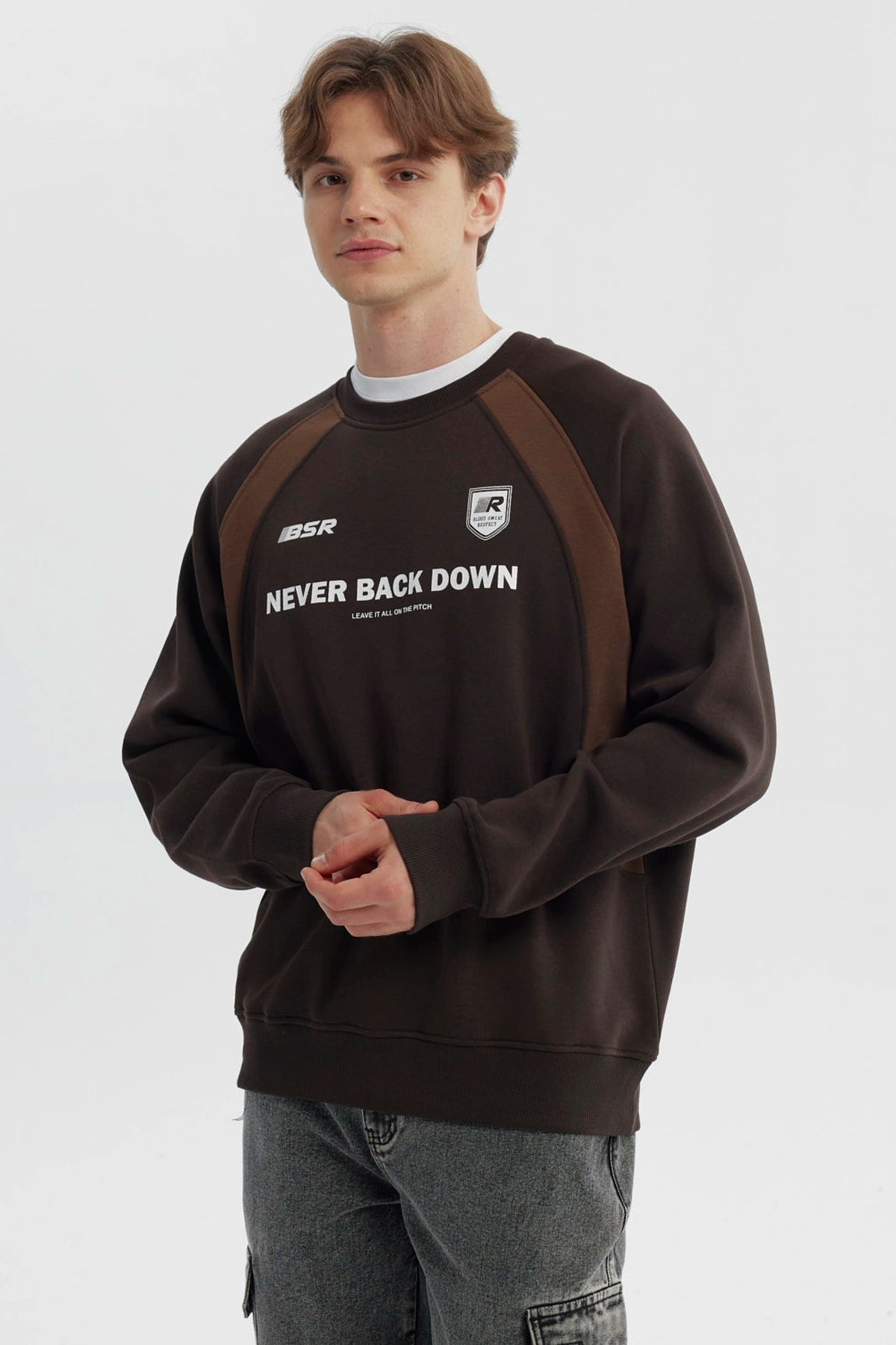 Polerón Hombre Oversize Café