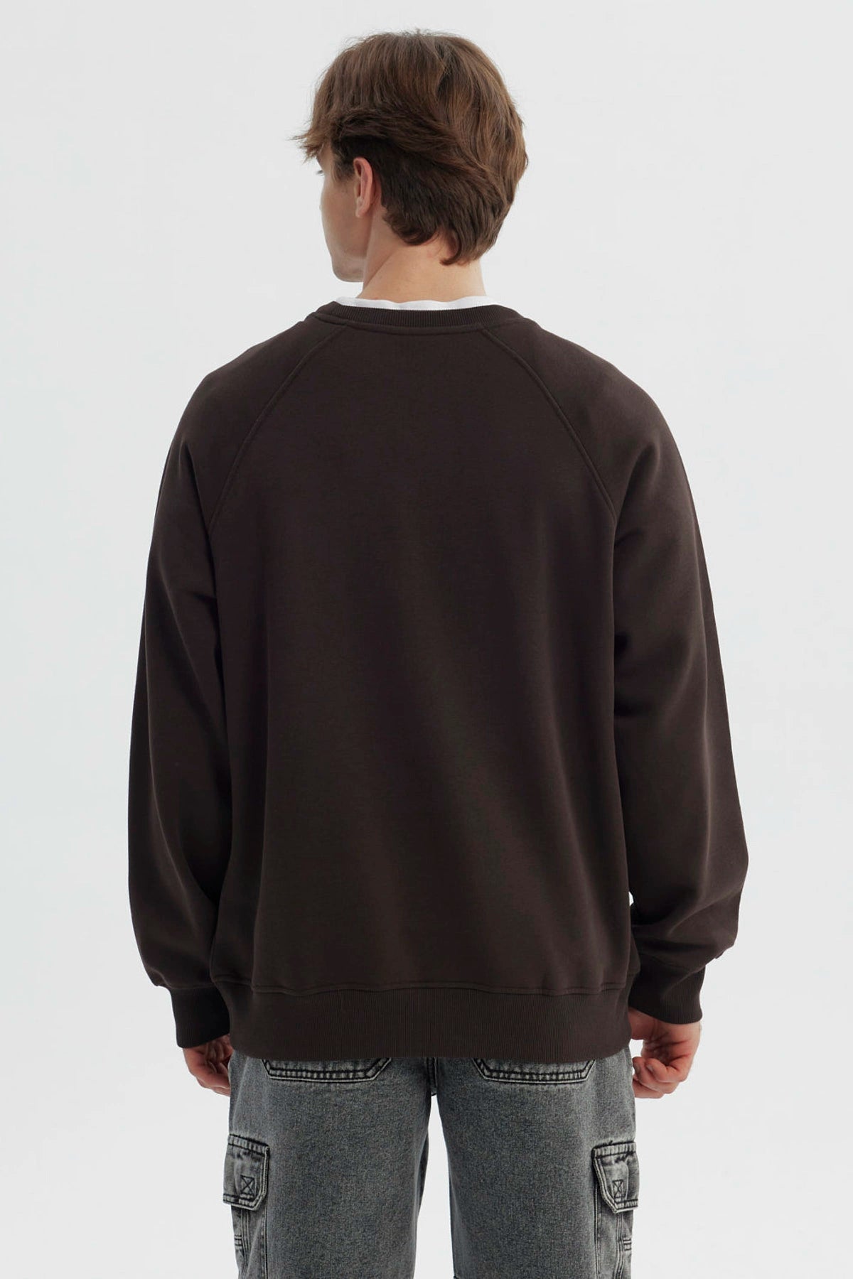 Polerón Hombre Oversize Café