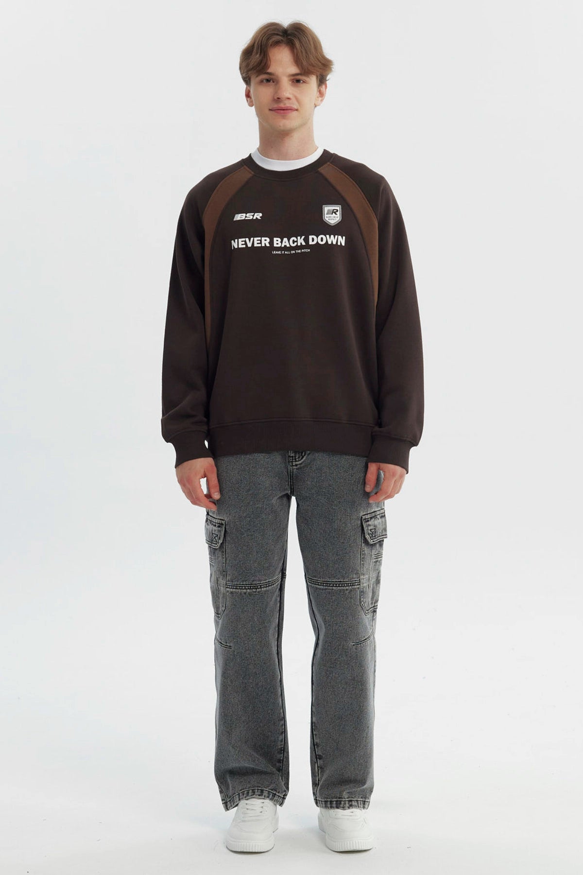 Polerón Hombre Oversize Café