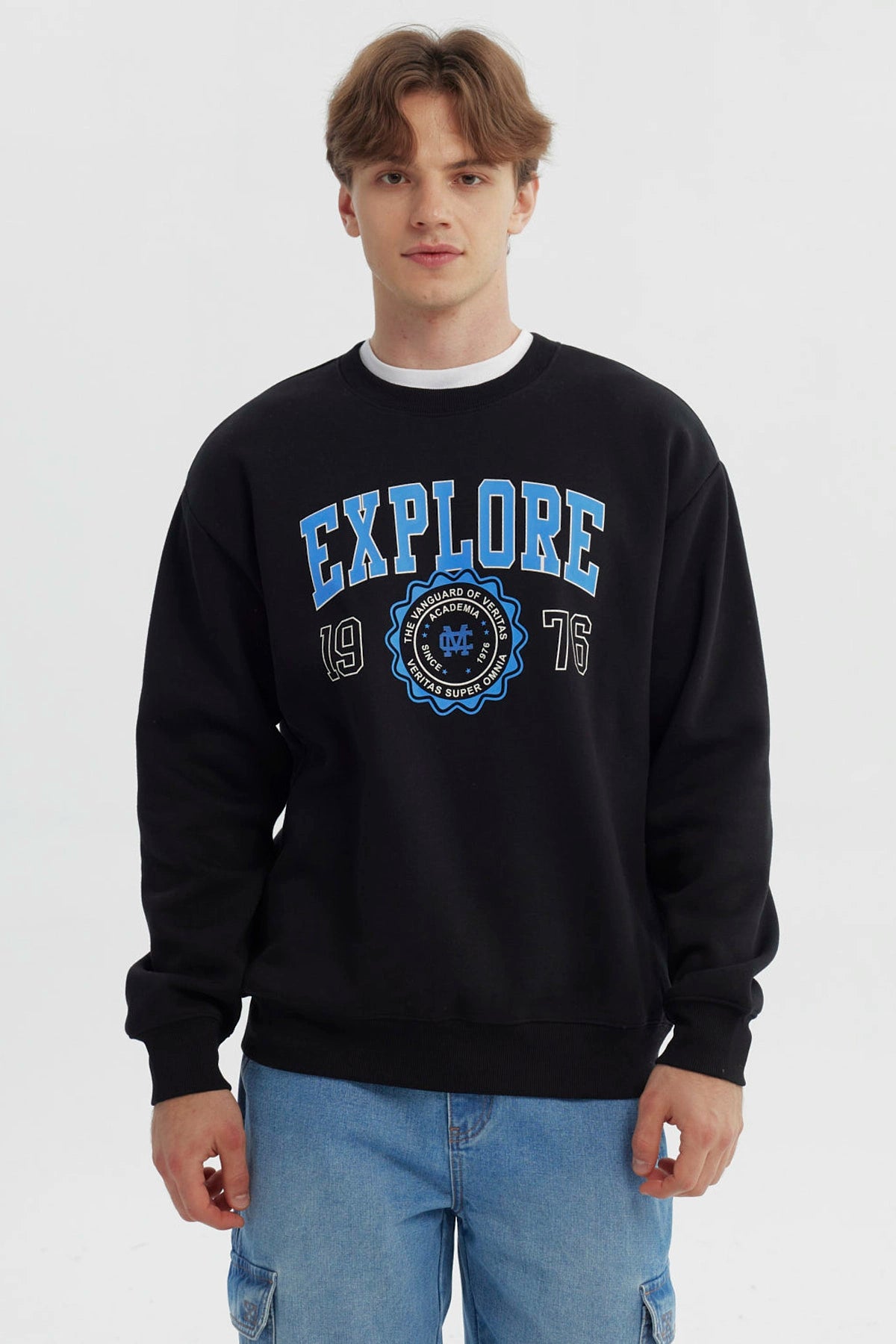 Polerón Hombre Oversize Negro