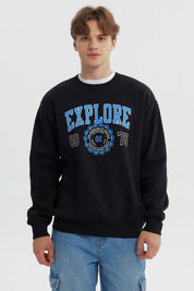 Polerón Hombre Oversize Negro