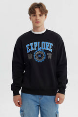 Polerón Hombre Oversize Negro