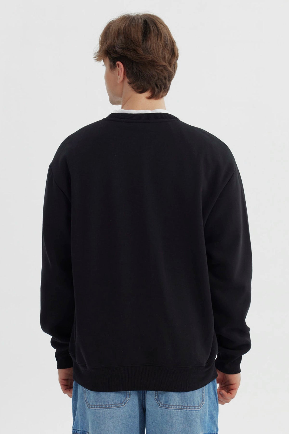 Polerón Hombre Oversize Negro