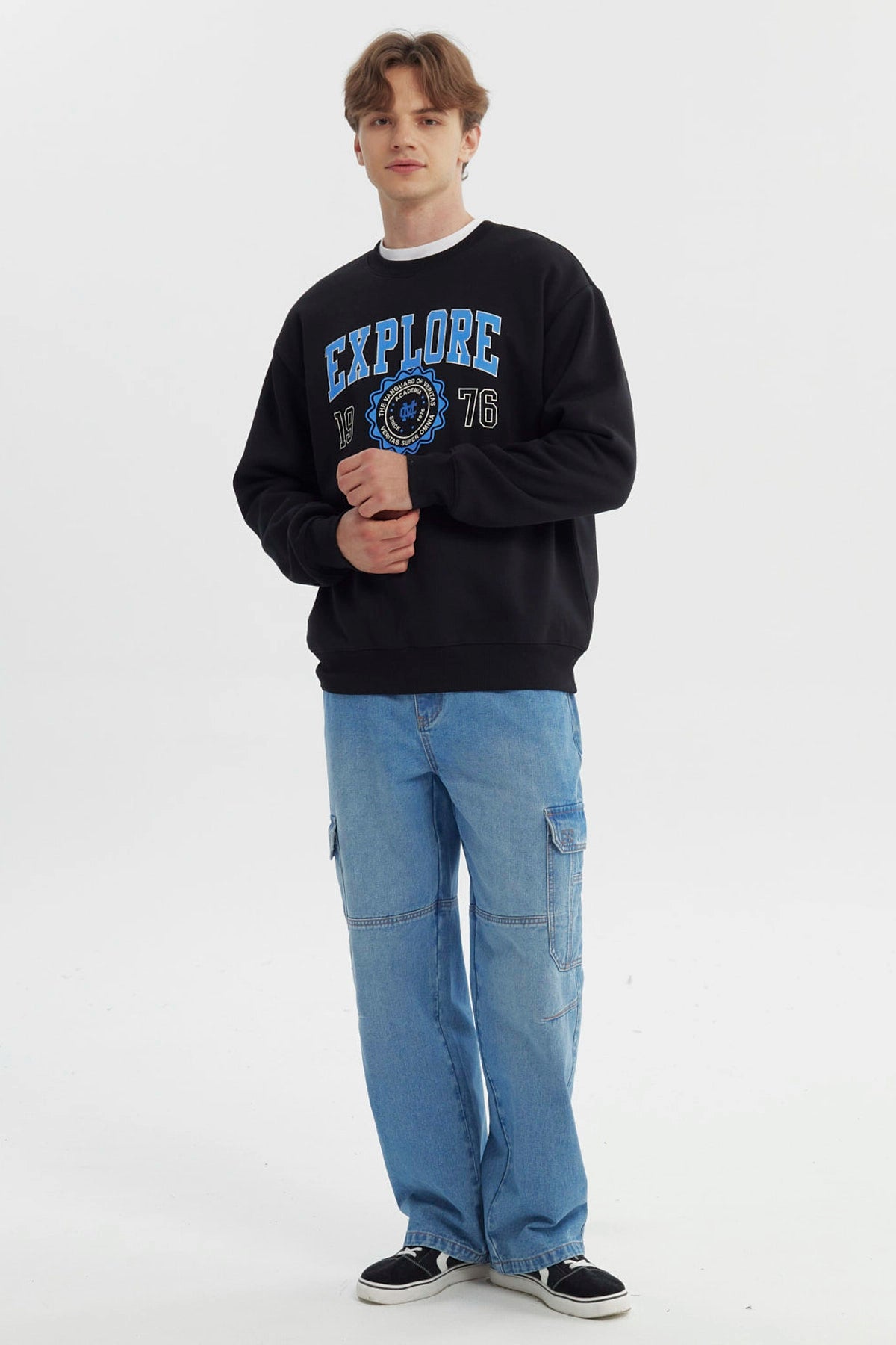Polerón Hombre Oversize Negro