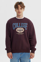 Polerón Hombre Oversize Burdeo