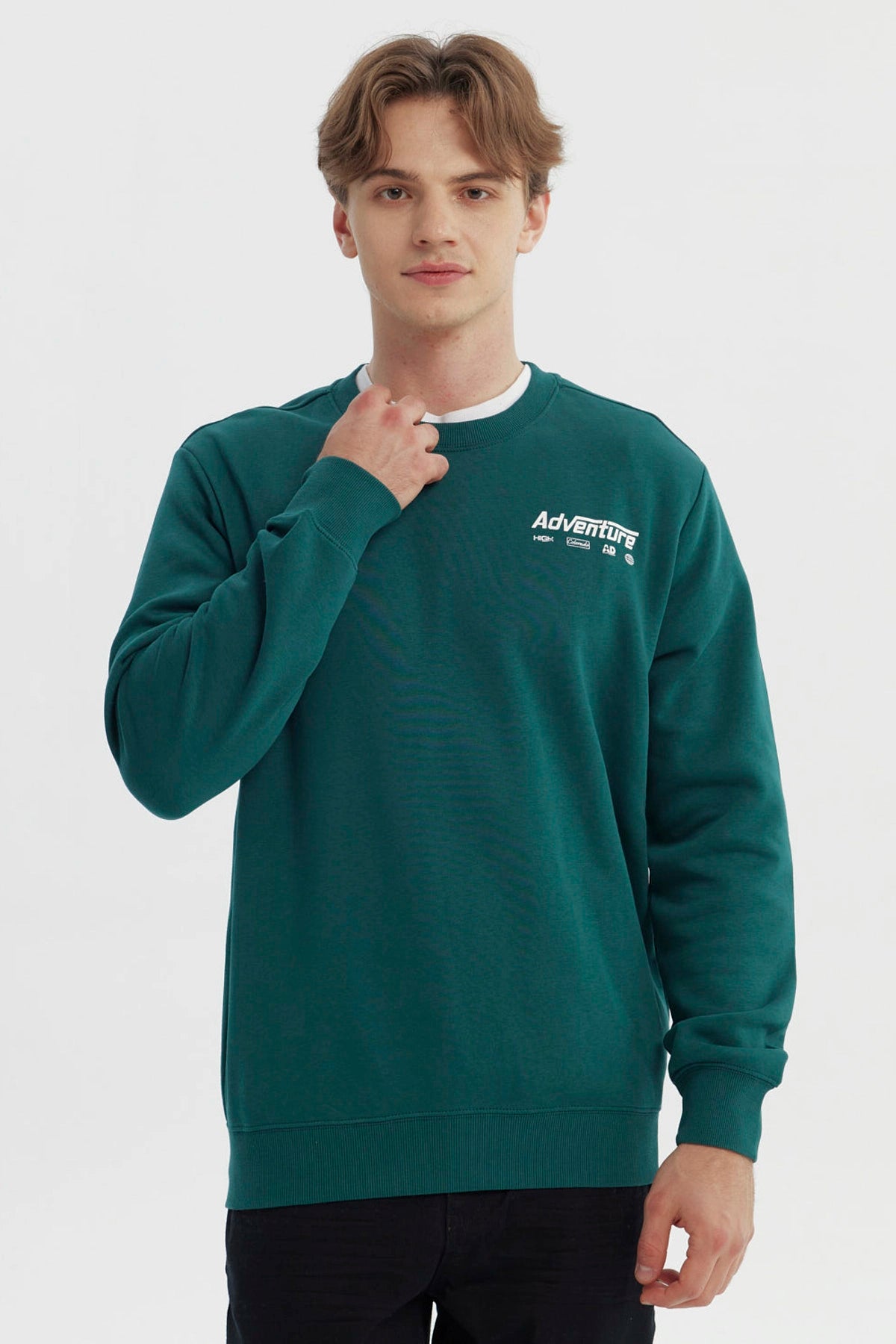 Polerón Hombre Regular Verde
