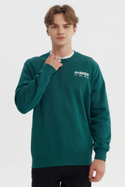 Polerón Hombre Regular Verde
