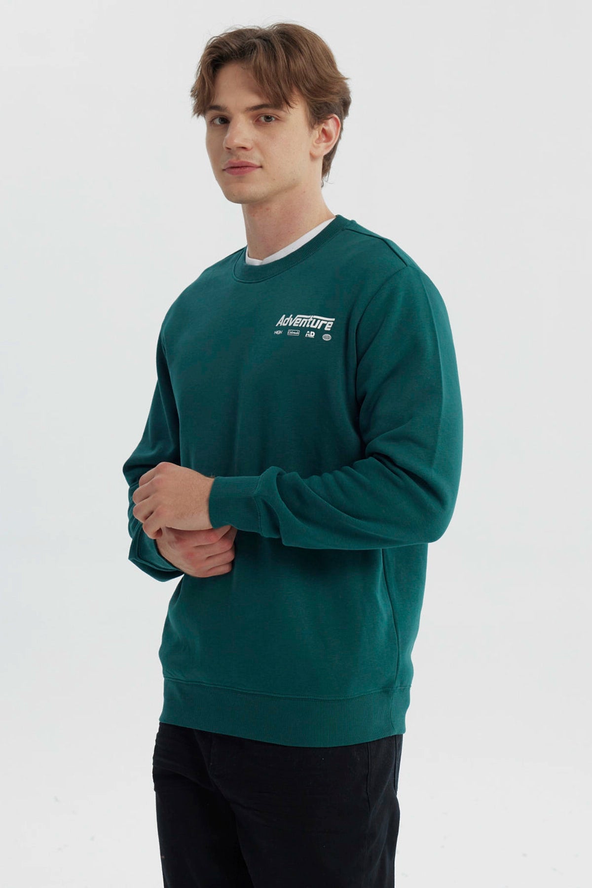 Polerón Hombre Regular Verde