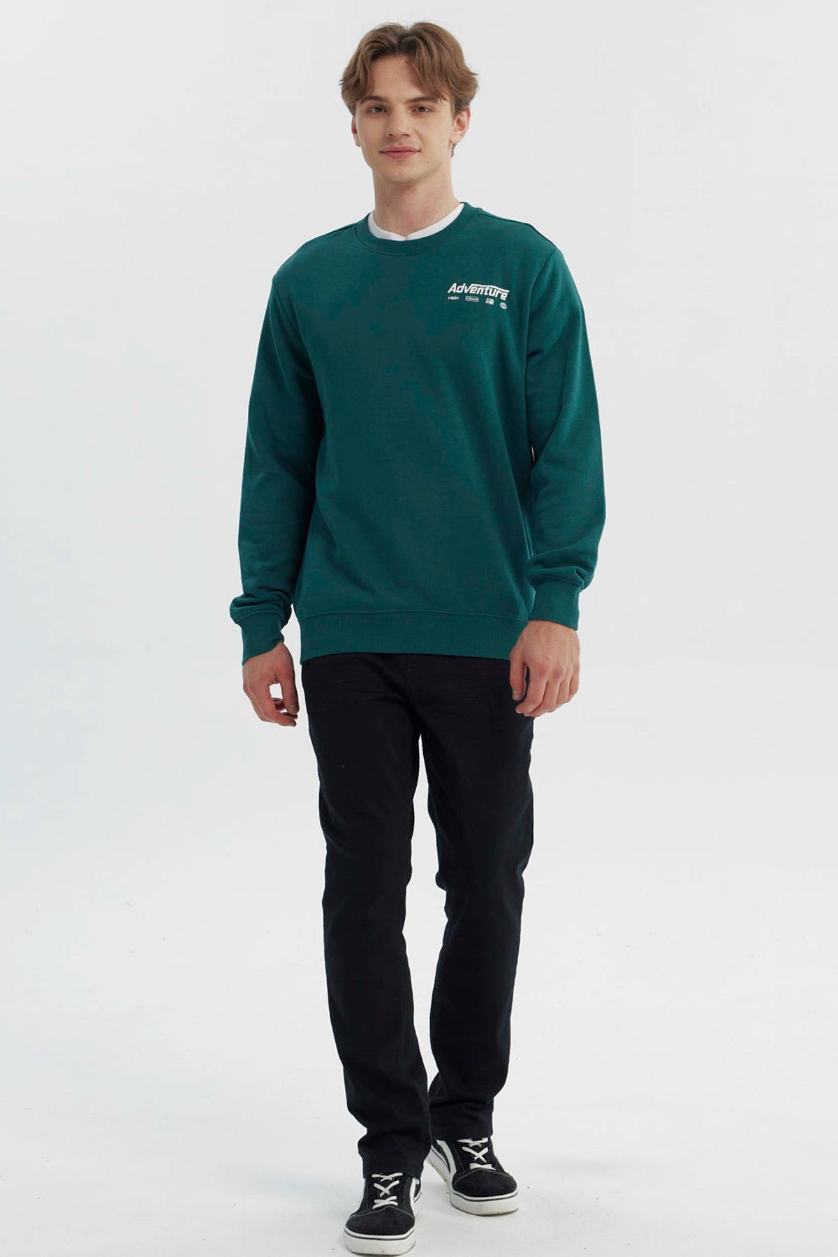Polerón Hombre Regular Verde