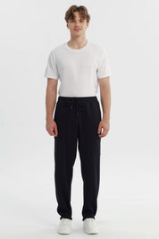 Pantalón Buzo Hombre Amplio Negro