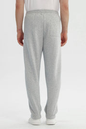 Pantalón Buzo Hombre Amplio Gris Melange