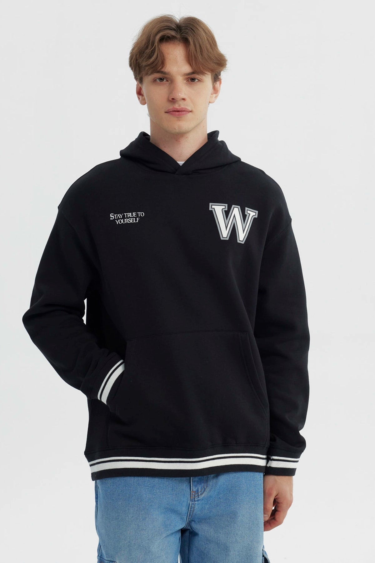 Polerón Hombre Oversize Negro
