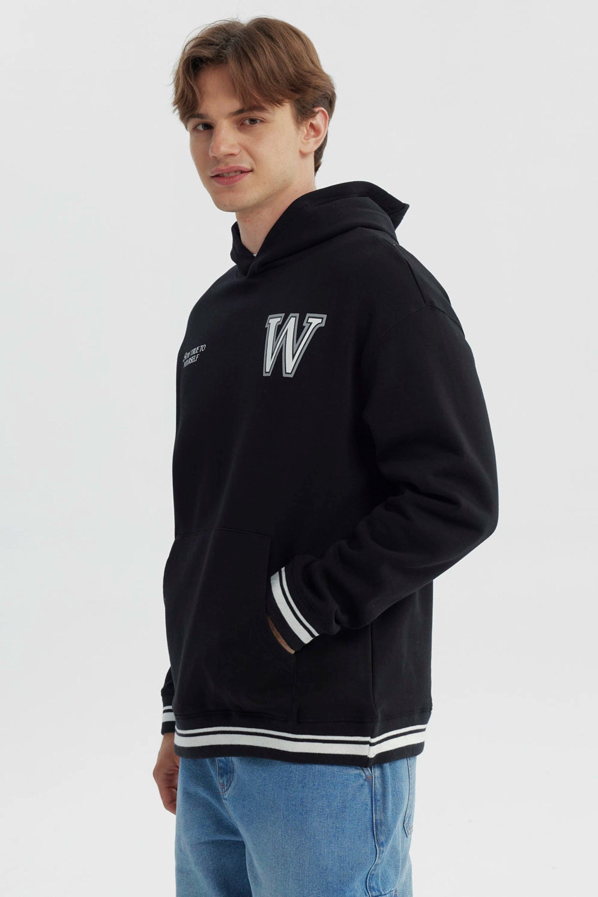 Polerón Hombre Oversize Negro