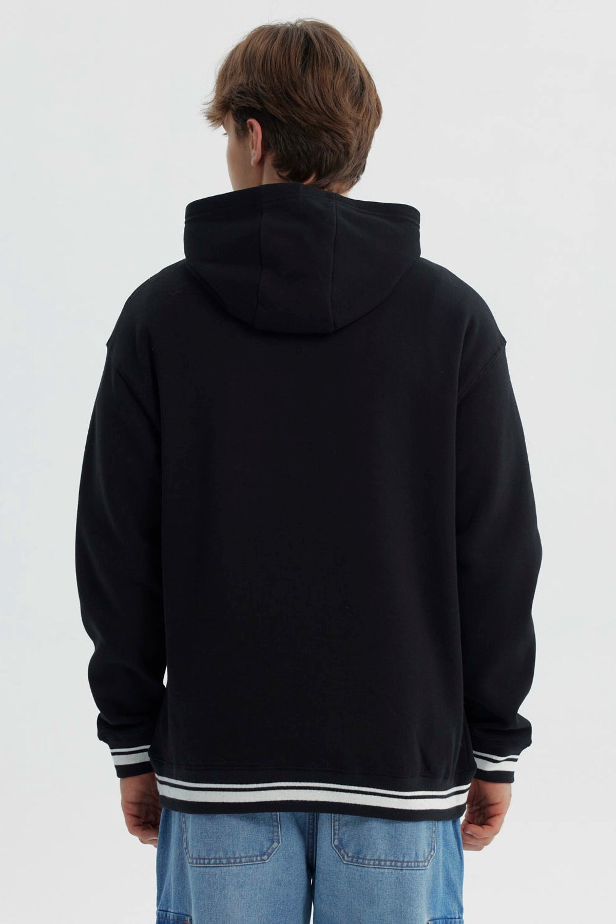 Polerón Hombre Oversize Negro