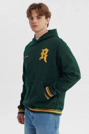 Polerón Hombre Oversize Verde Oscuro