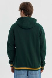 Polerón Hombre Oversize Verde Oscuro