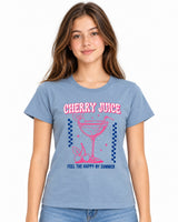 Polera Slim Niña Celeste