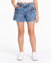Short Casual Niña Azul Claro