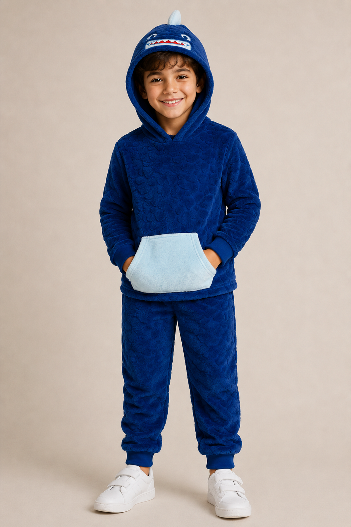 Pijama Niño Polera Y Pantalón Azul