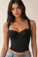 Polera Mujer Hombro Descubierto Negro
