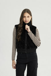 Chaqueta Mujer Regular Negro