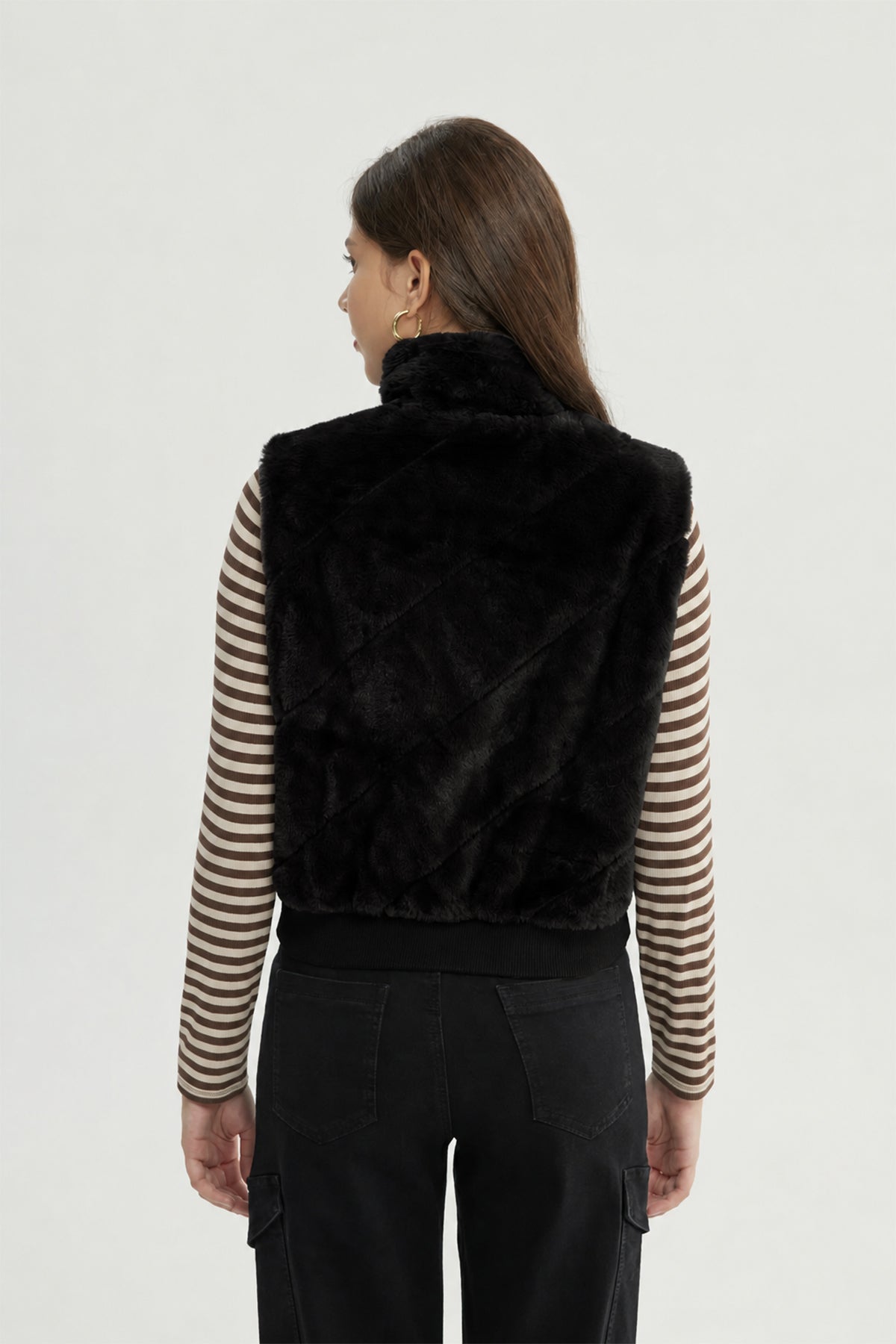 Chaqueta Mujer Regular Negro