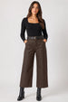 Pantalón Mujer Recto Chocolate