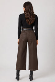 Pantalón Mujer Recto Chocolate