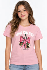 Polera Slim Niña Rosado