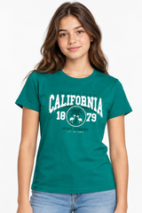 Polera Slim Niña Verde