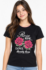 Polera Slim Niña Negro
