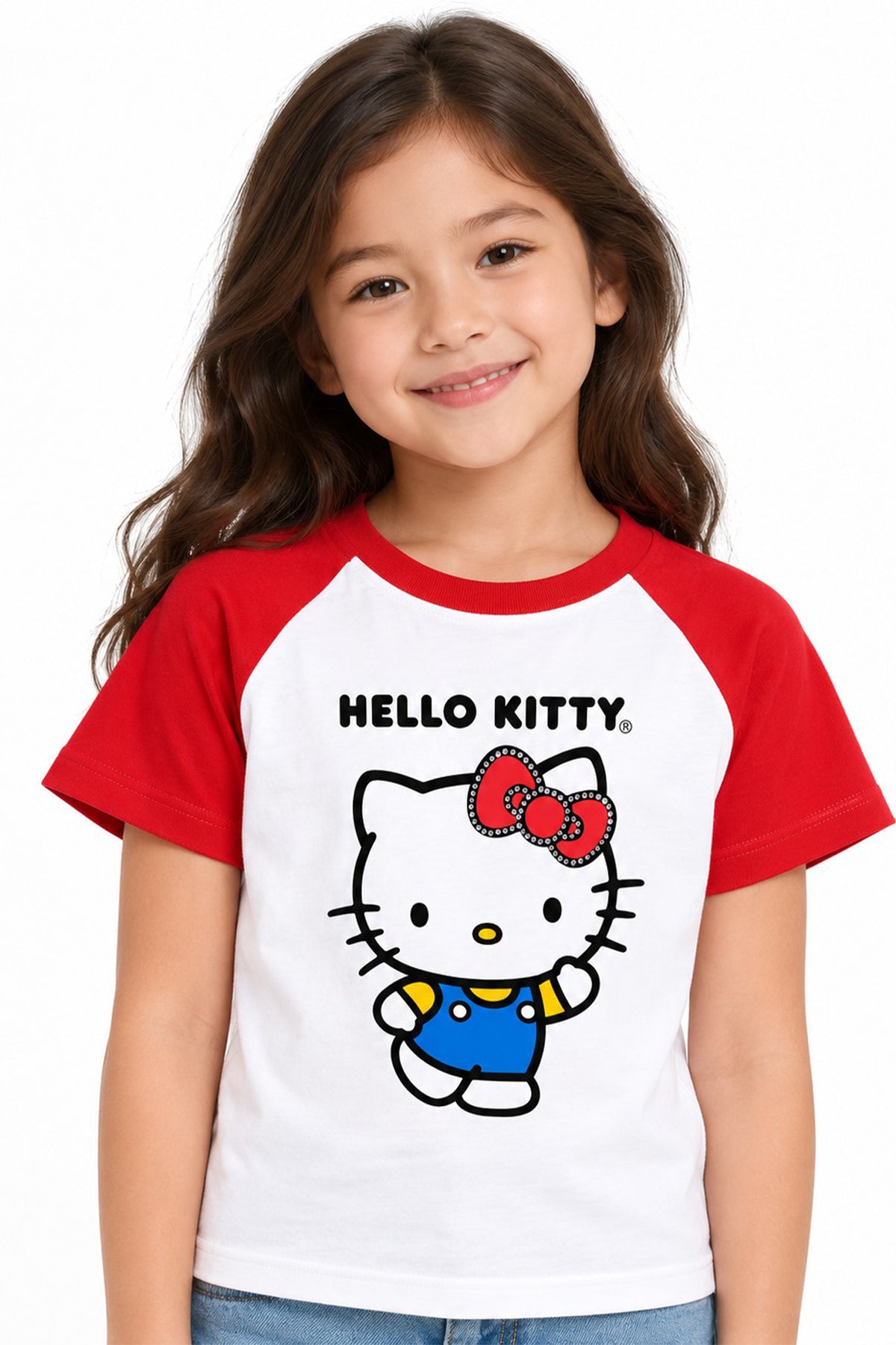 Polera Hello Kitty Niña Blanco