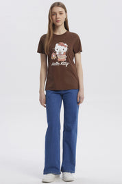 Polera Mujer Hello Kitty Café