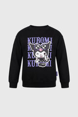 Polerón Niña Kuromi Negro