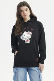 Polerón Mujer Hello Kitty Negro
