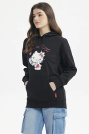 Polerón Mujer Hello Kitty Negro