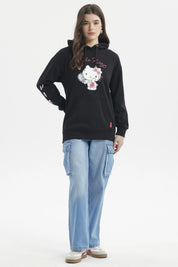 Polerón Mujer Hello Kitty Negro