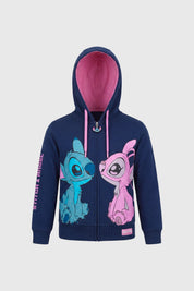 Polerón Niña Lilo & Stitch Azul Marino