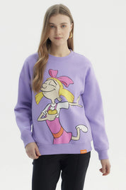 Polerón Mujer Hey Arnold Lila