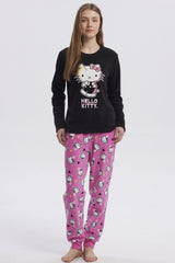 Pijama Mujer Hello Kitty Negro