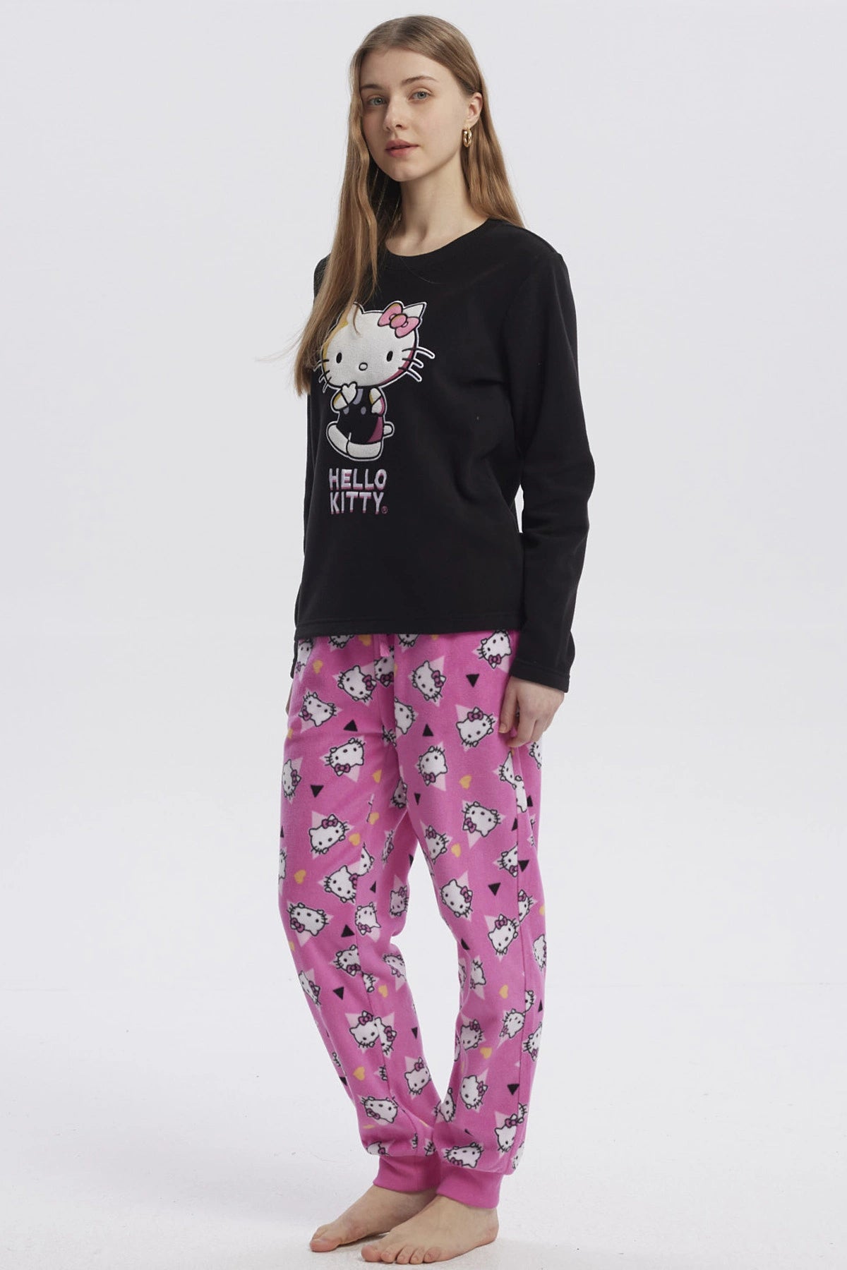 Pijama Mujer Hello Kitty Negro